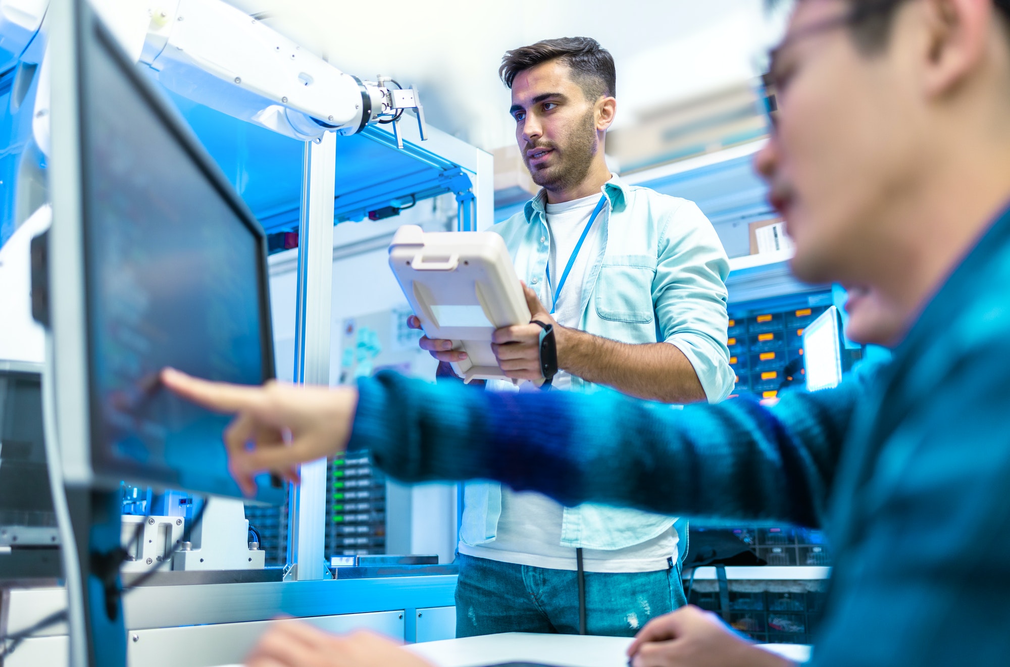 instalación de robots